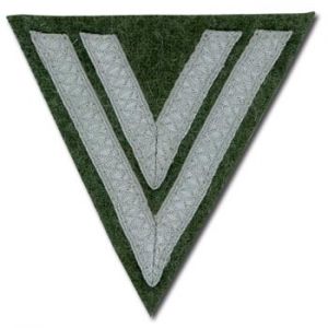 WW2 German Rank Chevron - 2 Stripe - Field Grey