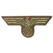 Bevo Insignia- Panzer Cap Eagle - Navy Tropical Officer