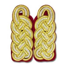 Shoulder Boards, General- Army Red underlay