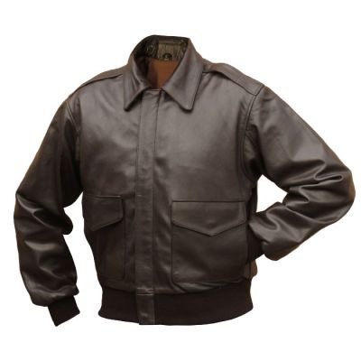 Brown Leather US Pilots A2 Jacket - Repro